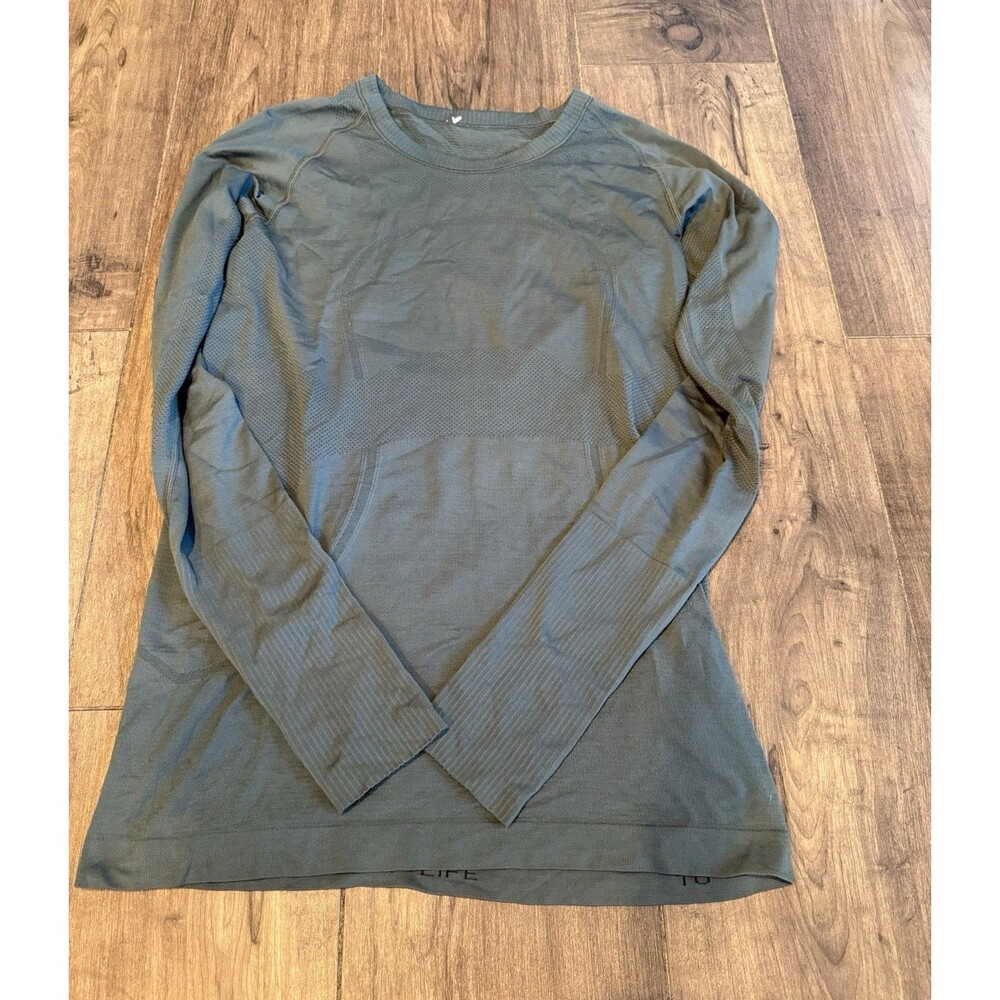 Lululemon Swiftly Relaxed Long Sleeve Dark Olive / Fatigue Green 8